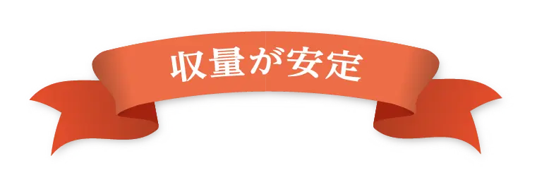 収量が安定